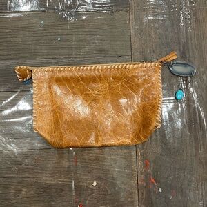 REBECCA NORMAN Women's Leather Clutch Bag